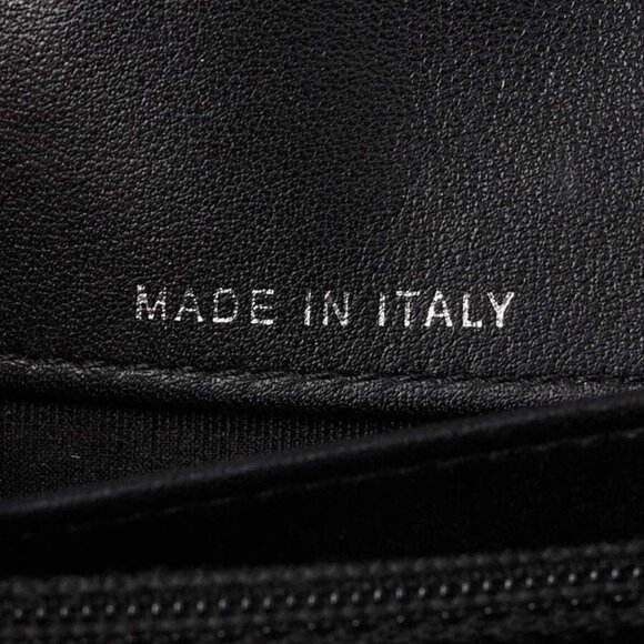 Chanel Black/Blue Quilted Leather Boy WOC Clutch Bag w/ Removable Strap - Picture 10 of 11